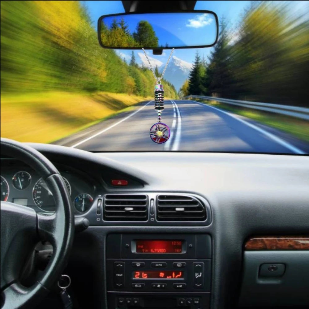 Spring & Wheel Pendant