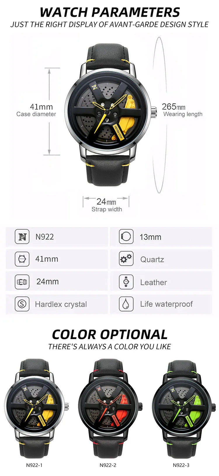 Revolver Leather Watch