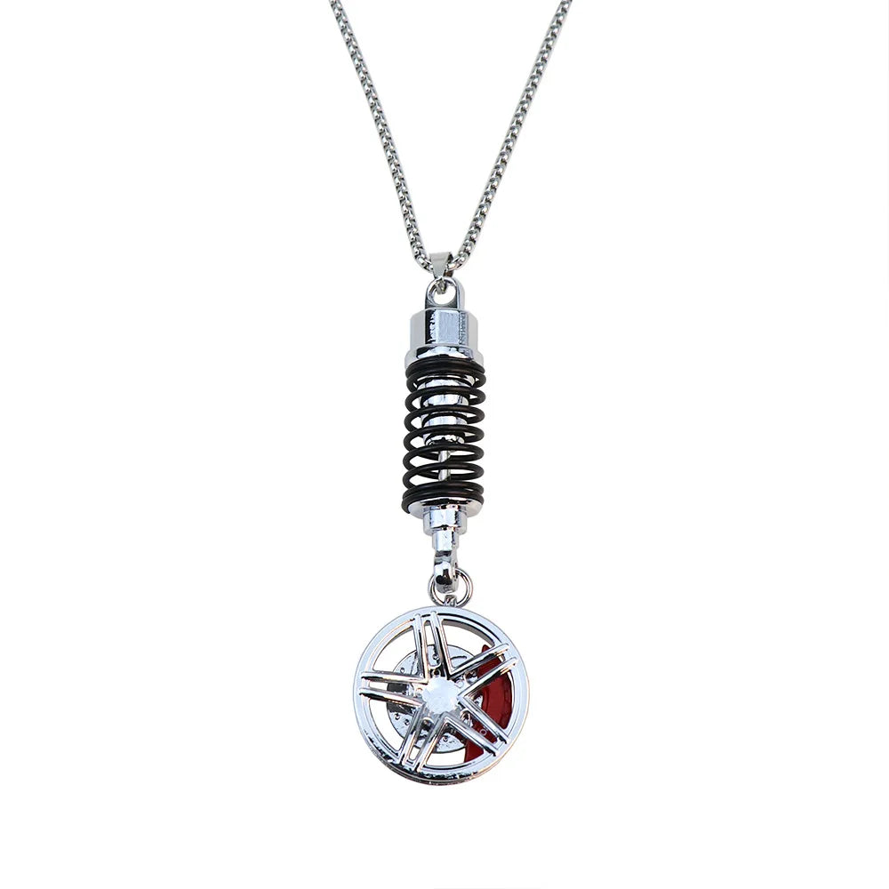 Spring & Wheel Pendant